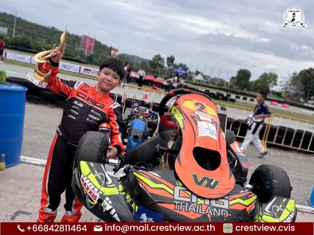 Grade 5 Student Thanadej Finishes 5th and Wins Fastest Lap Award